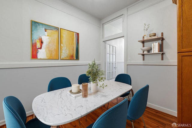 3046-3048 Polk St, San Francisco, CA 94109 - dining space with wood finished floors and an office area