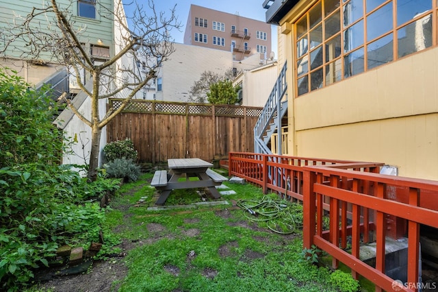 3046-3048 Polk St, San Francisco, CA 94109 - view of yard with stairs