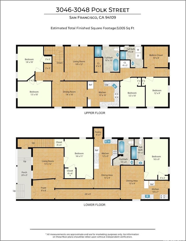 3046-3048 Polk St, San Francisco, CA 94109 - view of room layout