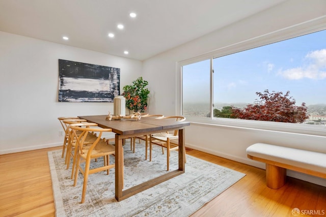 372 Baltimore Way, San Francisco, CA 94112 - dining area featuring recessed lighting and light wood-style floors