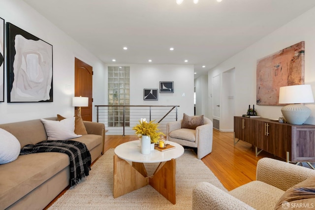 372 Baltimore Way, San Francisco, CA 94112 - living room with light wood-type flooring and recessed lighting