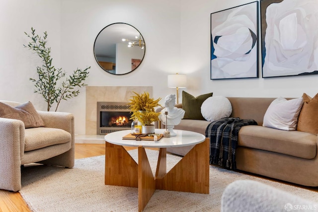 372 Baltimore Way, San Francisco, CA 94112 - living room with a tile fireplace and light wood finished floors