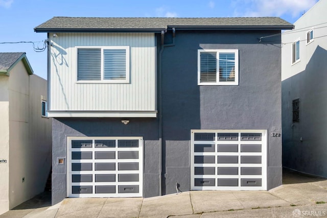 372 Baltimore Way, San Francisco, CA 94112 - view of front of property with an attached garage, driveway, and stucco siding