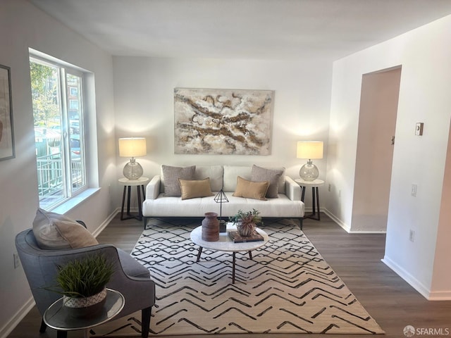 450 Carl St, San Francisco, CA 94117 - living area with wood finished floors