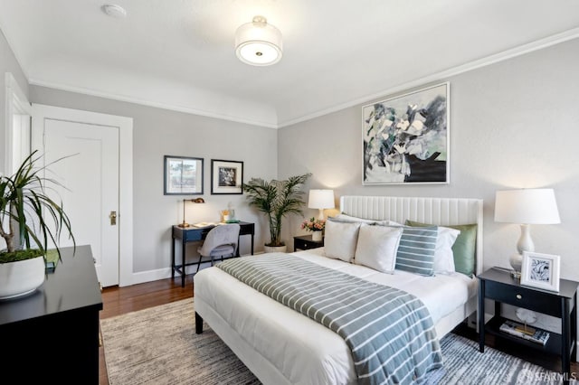 510 11th Ave, San Francisco, CA 94118 - bedroom with wood finished floors, baseboards, and crown molding