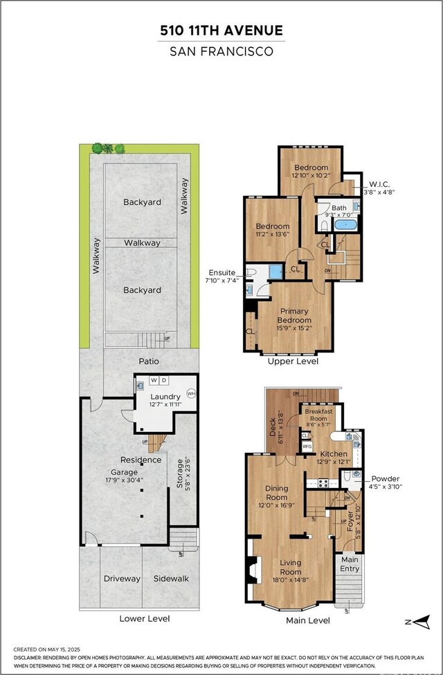 510 11th Ave, San Francisco, CA 94118 - room layout