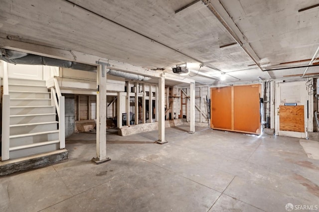 510 11th Ave, San Francisco, CA 94118 - unfinished basement with stairs