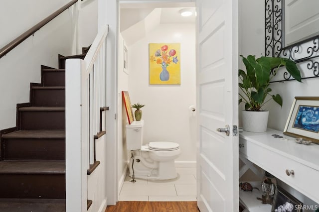 968-970 Broadway, San Francisco, CA 94133 - stairs with baseboards and tile patterned flooring