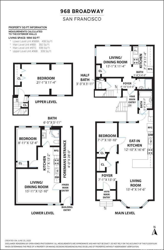 968-970 Broadway, San Francisco, CA 94133 - view of property floor plan