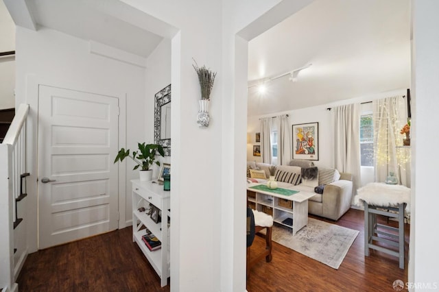 968-970 Broadway, San Francisco, CA 94133 - hall featuring wood finished floors and track lighting