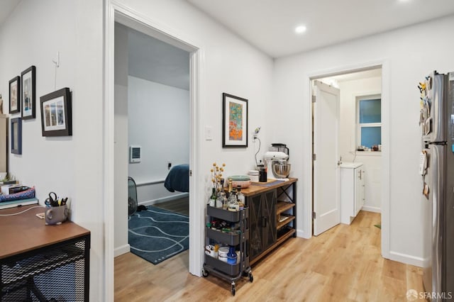 968-970 Broadway, San Francisco, CA 94133 - hall with light wood-style flooring and recessed lighting