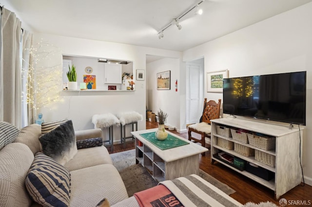 968-970 Broadway, San Francisco, CA 94133 - living room with wood finished floors and rail lighting
