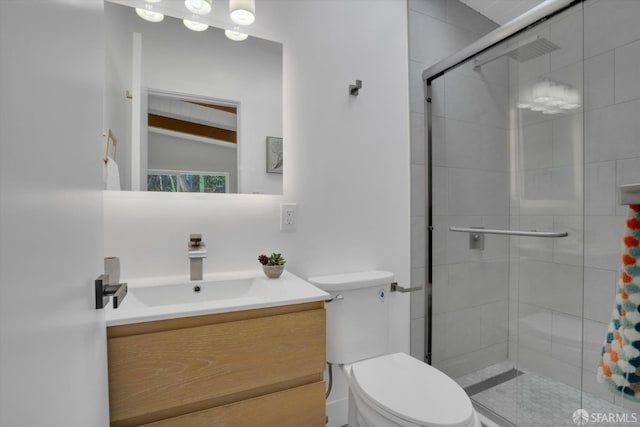 4330 Jana Vista Rd, El Sobrante, CA 94803 - full bathroom with toilet, vanity, and a shower stall