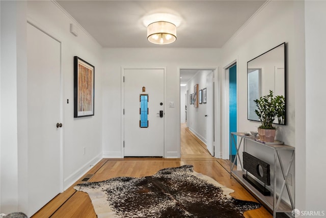 1871 Alemany Blvd, San Francisco, CA 94112 - foyer entrance with light wood-style floors, ornamental molding, and baseboards