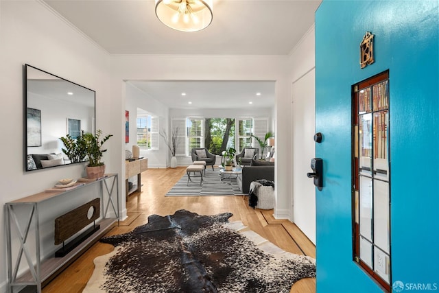 1871 Alemany Blvd, San Francisco, CA 94112 - foyer entrance with wood finished floors, crown molding, and baseboards