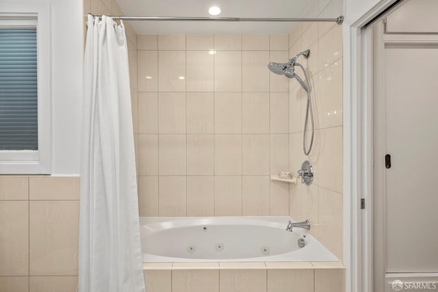 1871 Alemany Blvd, San Francisco, CA 94112 - full bathroom featuring a combined bath / shower with jetted tub and tile walls