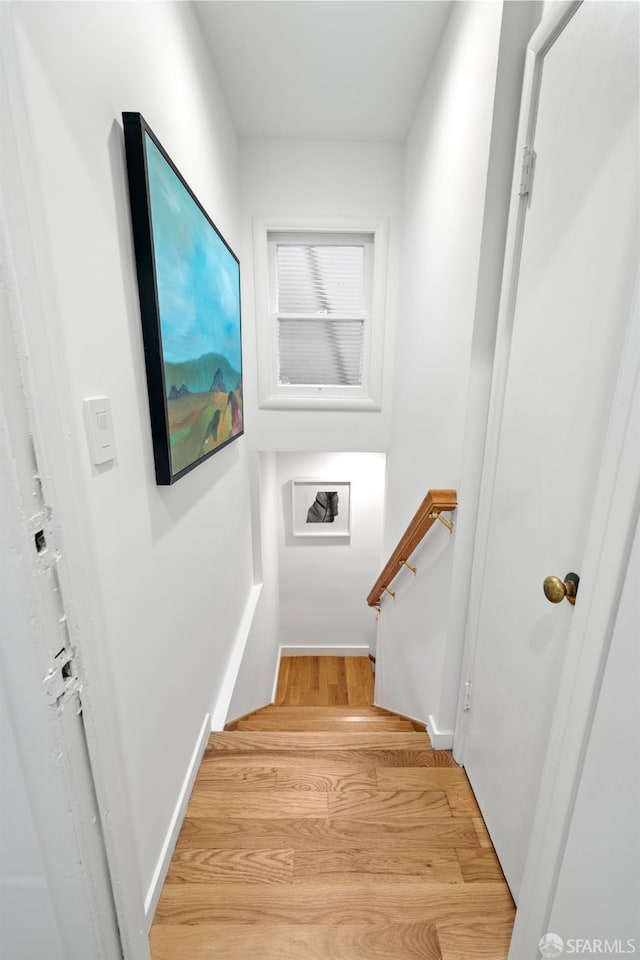 1871 Alemany Blvd, San Francisco, CA 94112 - staircase featuring wood finished floors and baseboards
