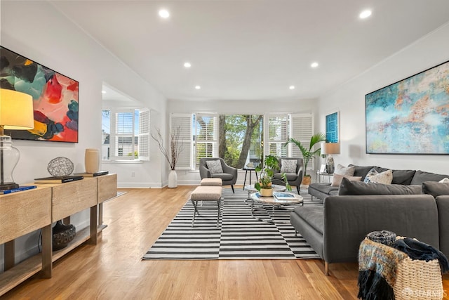 1871 Alemany Blvd, San Francisco, CA 94112 - living area with recessed lighting, wood finished floors, and baseboards
