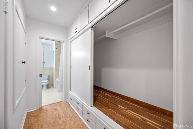 1871 Alemany Blvd, San Francisco, CA 94112 - mudroom featuring light wood-style flooring and recessed lighting