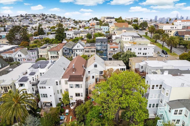 aerial view featuring a residential view