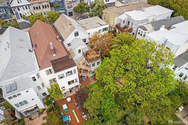 drone / aerial view featuring a residential view