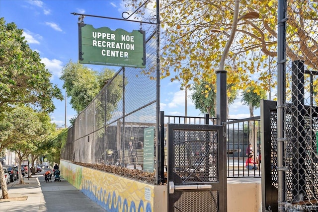 exterior space with fence