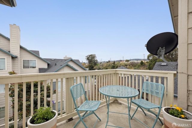 view of balcony