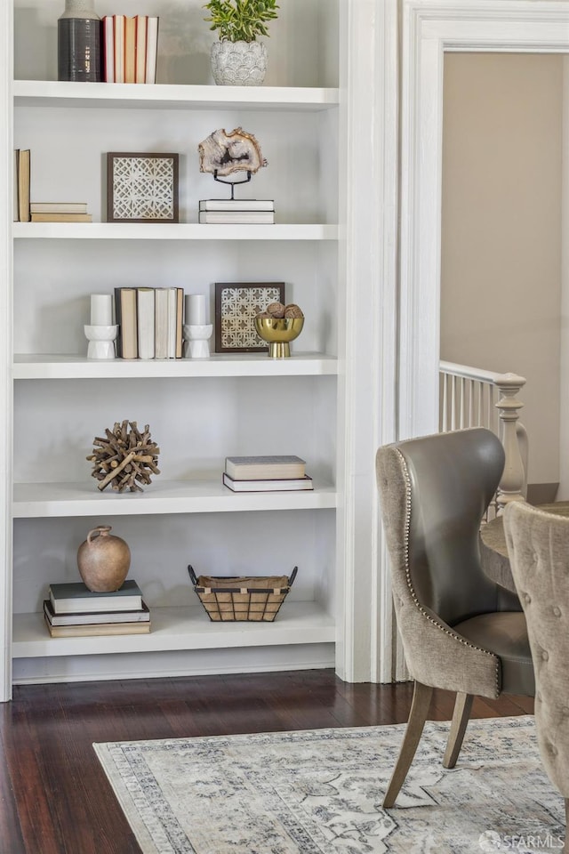 436 Page St, San Francisco, CA 94102 - living area featuring wood finished floors and built in features