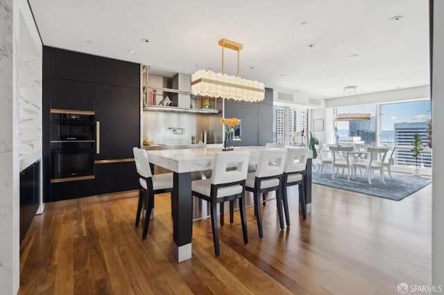 dining room featuring wood finished floors