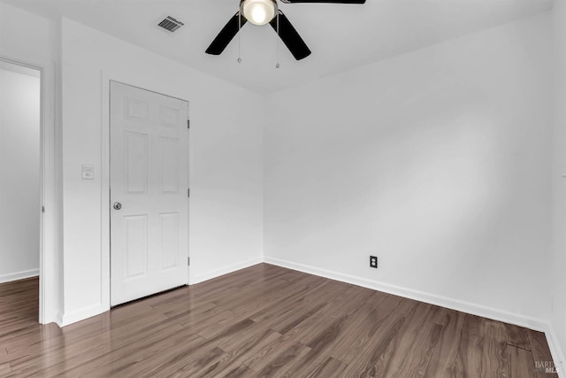 1607 California Dr, Vacaville, CA 95687 - unfurnished bedroom with wood finished floors and a ceiling fan