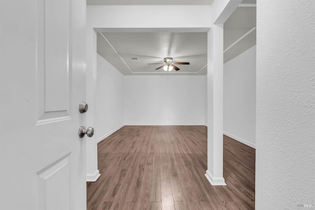1607 California Dr, Vacaville, CA 95687 - bonus room with ceiling fan and wood finished floors