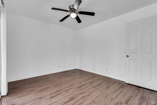 1607 California Dr, Vacaville, CA 95687 - empty room featuring wood finished floors and a ceiling fan