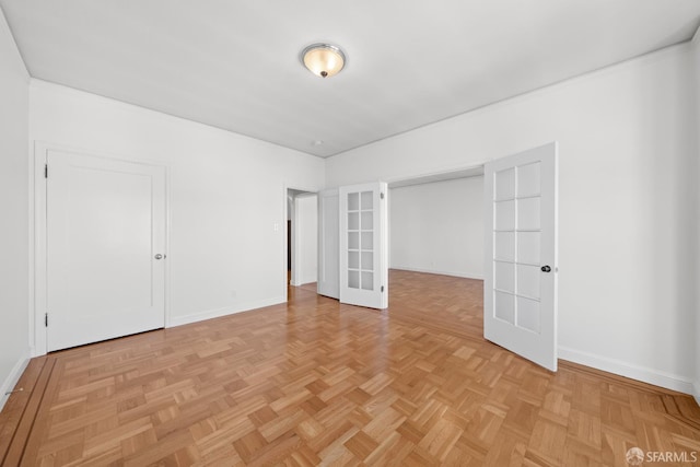 59 Collingwood St, San Francisco, CA 94114 - unfurnished bedroom featuring baseboards and french doors