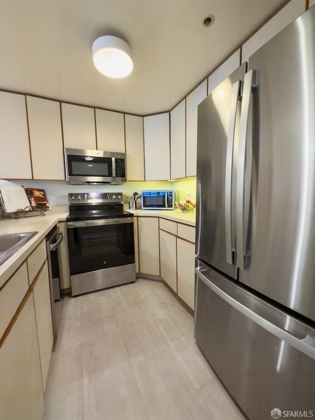 kitchen with stainless steel appliances