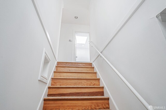 view of stairway