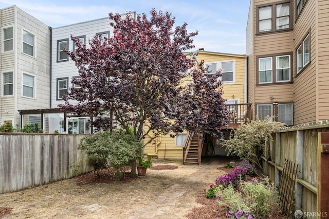 773 15th Ave, San Francisco, CA 94118 - rear view of house featuring stairs and cooling unit
