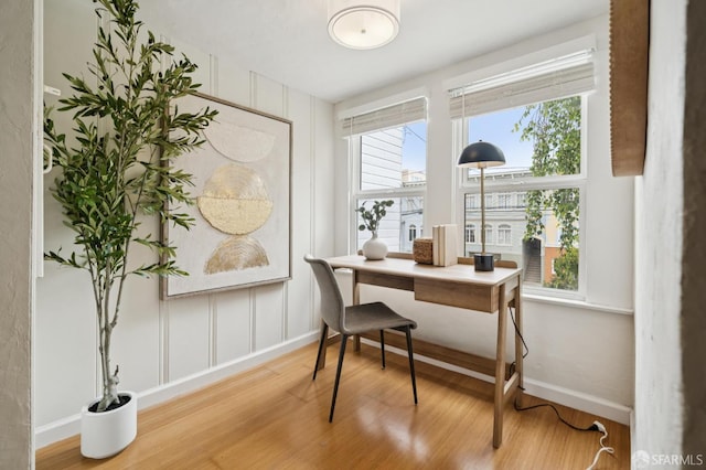 773 15th Ave, San Francisco, CA 94118 - office space featuring wood finished floors, baseboards, and a decorative wall
