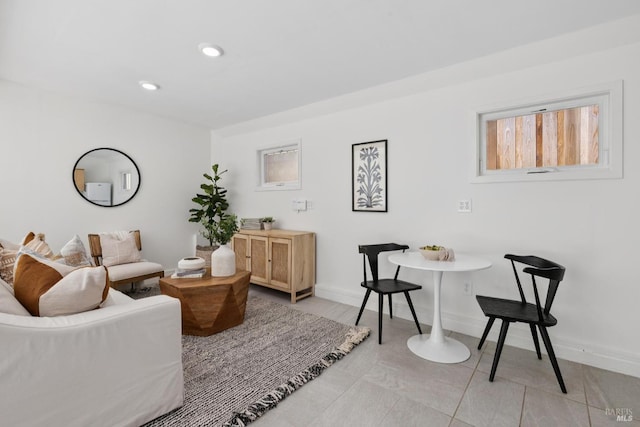 703 W St, Petaluma, CA 94952 - living room with baseboards and recessed lighting