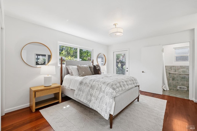 703 W St, Petaluma, CA 94952 - bedroom featuring dark wood-type flooring