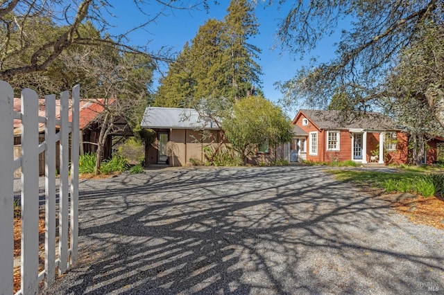 view of road with driveway