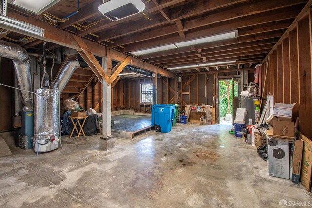 569 Peralta Ave, San Francisco, CA 94110 - below grade area with gas water heater