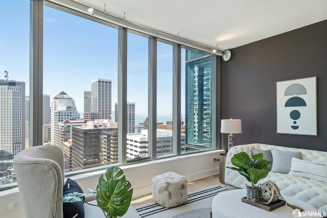 338 Main St Unit 35E, San Francisco, CA 94105 - interior space with a wealth of natural light and a view of city