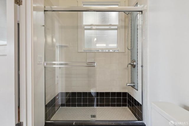 1375 Sacramento St, San Francisco, CA 94109 - full bath with a stall shower and toilet