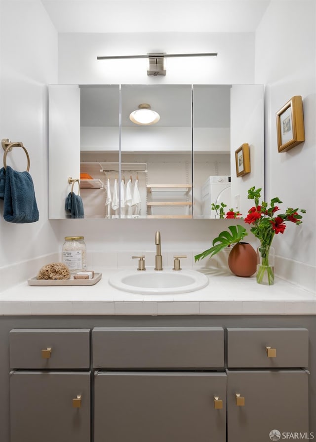 bathroom featuring vanity