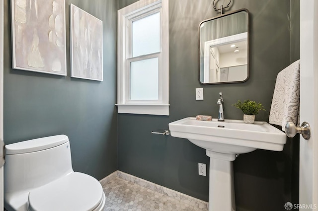 2266 Cecilia Ave, San Francisco, CA 94116 - bathroom featuring toilet and tile patterned flooring