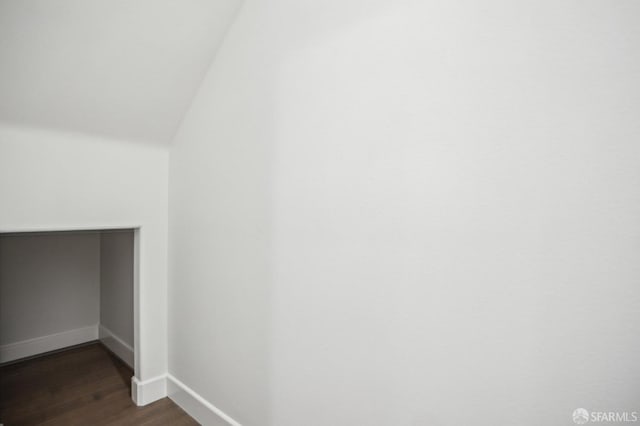 176 Summit Way, San Francisco, CA 94132 - bonus room featuring dark wood finished floors, baseboards, and lofted ceiling
