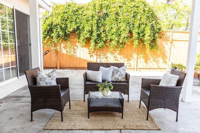 28290 Thackeray Ave, Hayward, CA 94544 - fenced backyard with an outdoor living space and a patio