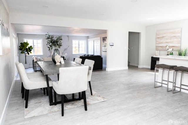 28290 Thackeray Ave, Hayward, CA 94544 - dining space featuring light wood-type flooring and baseboards