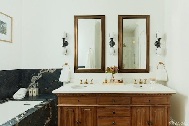 bathroom with vanity