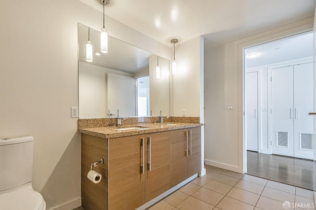 420 Mission Bay Blvd Unit 706, San Francisco, CA 94158 - bathroom featuring baseboards, tile patterned flooring, toilet, and visible vents